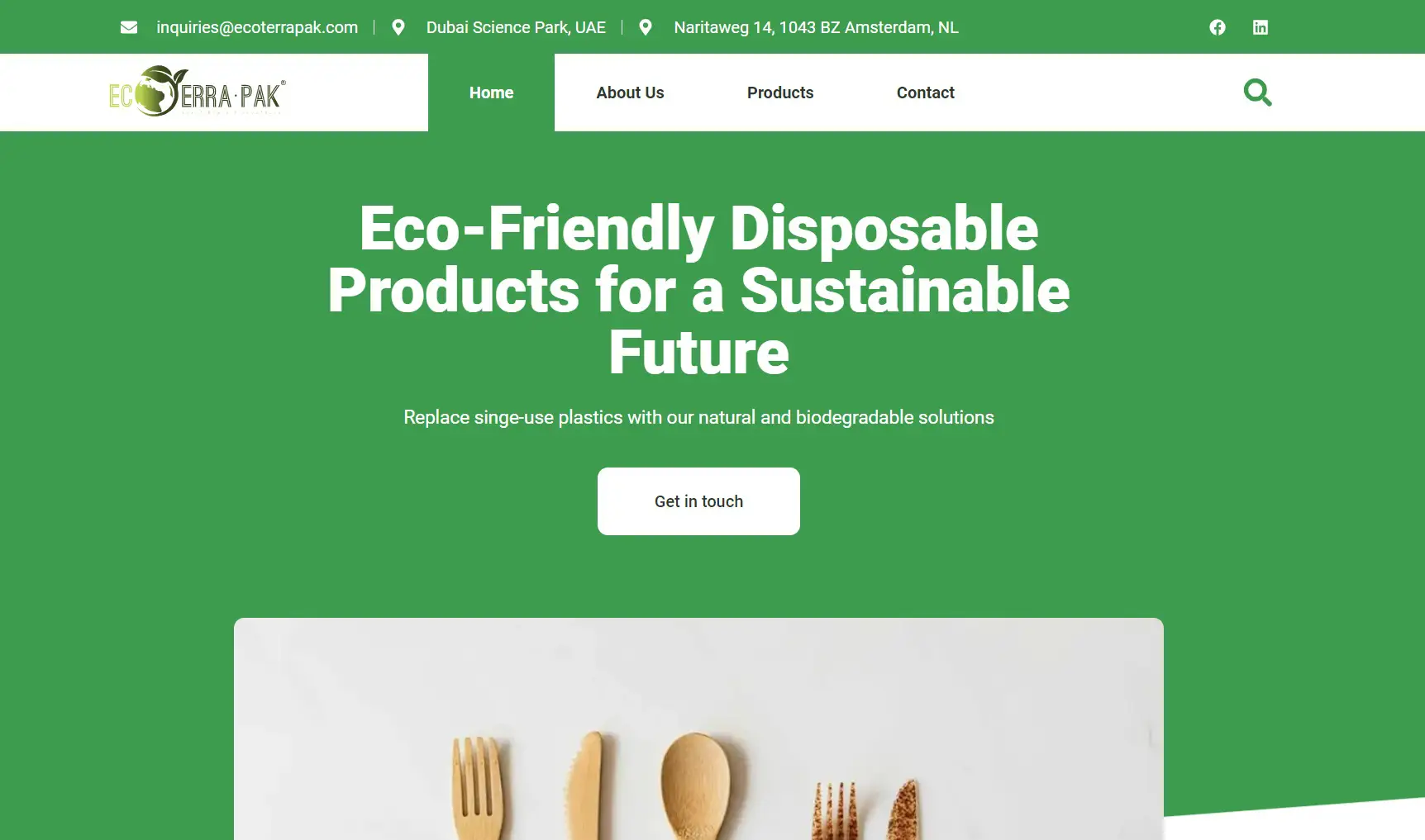 ecoterrapak.com home page